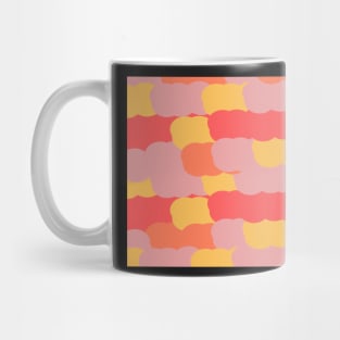 Colorful clouds in red Mug